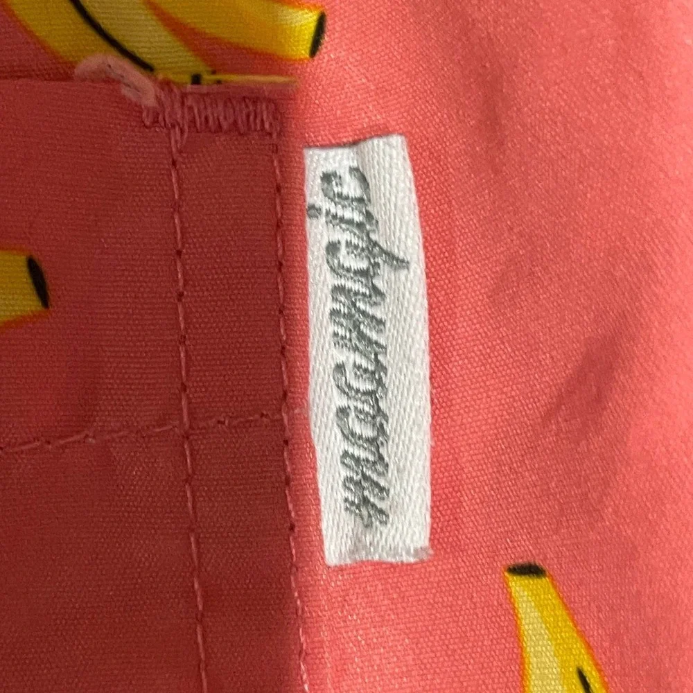 Maamgic Swim Trunks XL Pink Banana Print‎ Mens Mesh Lined Board Shorts Excellent